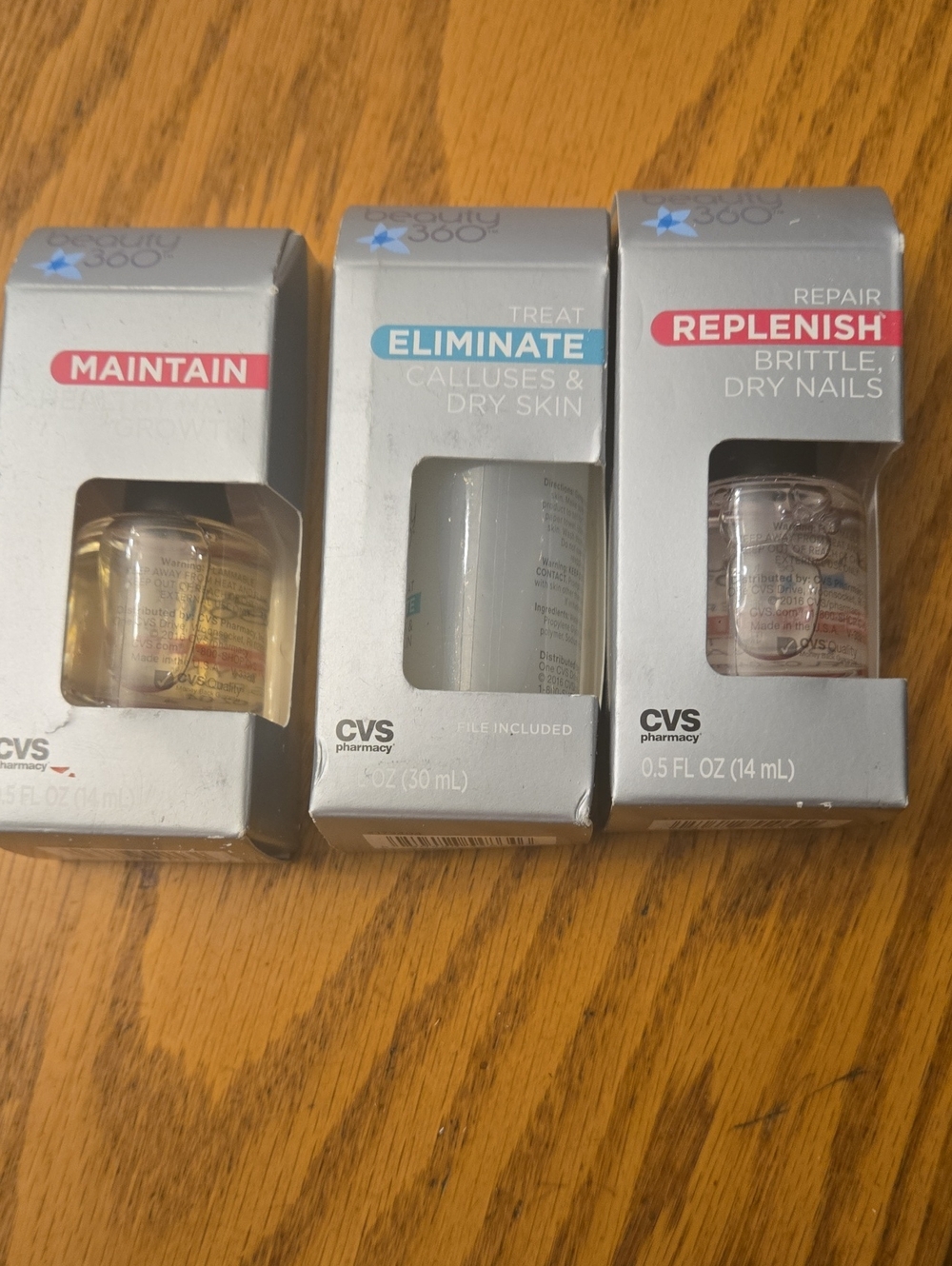 CVS Pharmacy Nail Treatment Trio - Maintain, Eliminate, Replenish (Clear)